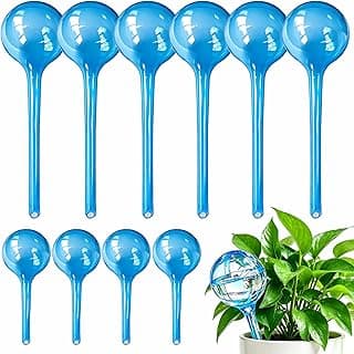 MOONSOUND Self Watering Globes for Plants - 10pcs Automatic Watering Bulbs for Indoor & Outdoor Potted Plants, Vacation Plant Care, Water C...