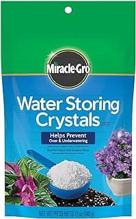 Miracle-Gro Water Storing Crystals - Soil Moisture Retention Crystals for Indoor and Outdoor Plants - 12 oz.