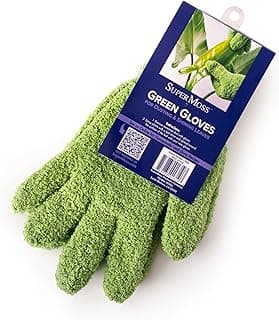SuperMoss (01710) Microfiber Dusting Gloves for Plants – Gentle Leaf Shine & Cleaner for Houseplants, Reusable Indoor Plant Care Accessorie...